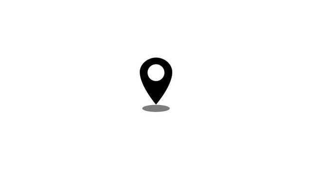 Map Location Pin Icon for Navigation, Destination, GPS, and Geographic Tracking