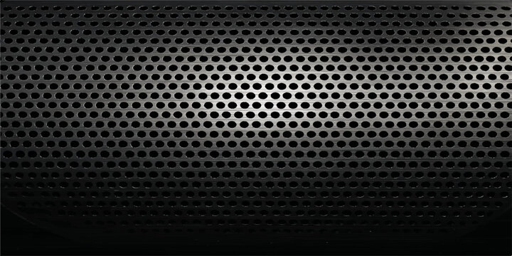 Industrial dark carbon fiber texture featuring a black and white abstract metal grid pattern with a metallic steel mesh design for a modern technology wallpaper backdrop