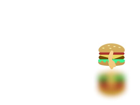 isolated double cheeseburger with fresh lettuce and reflection,Minimalist fast food illustration featuring a juicy double cheeseburger with vibrant green lettuce, ideal for advertising
