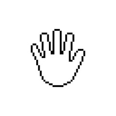 Fototapeta premium Palm Line Art Pixel