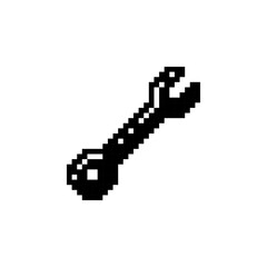 Obraz premium Wrench Silhouette Pixel Art