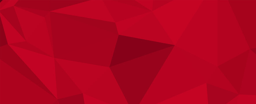 Red triangle geometric background texture. Abstract colorful background. Red triangles shape. Modern creative trendy design in vector illustration