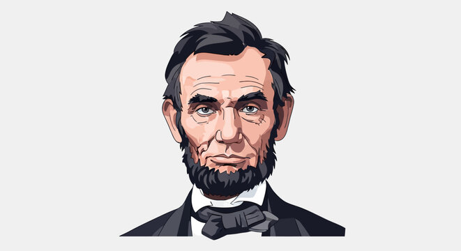 Abraham Lincoln American President.