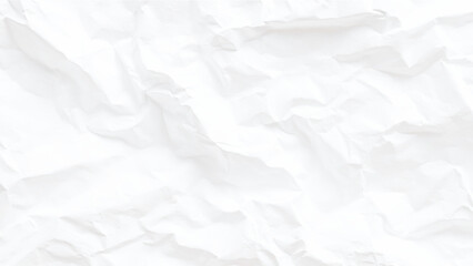 Fototapeta premium Crumpled white paper texture background with creases and folds