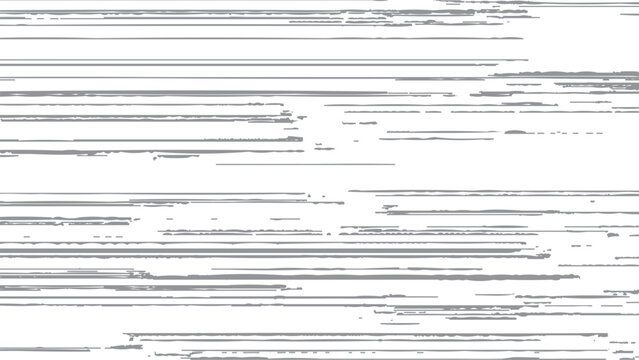 Glitchy distorted digital noise screen with horizontal lines and pixels