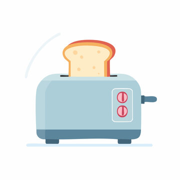 Toaster with slice of bread