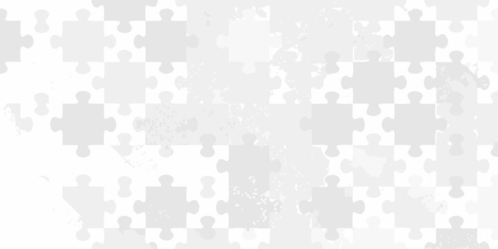 Puzzle pieces pattern subtle gray and white background texture