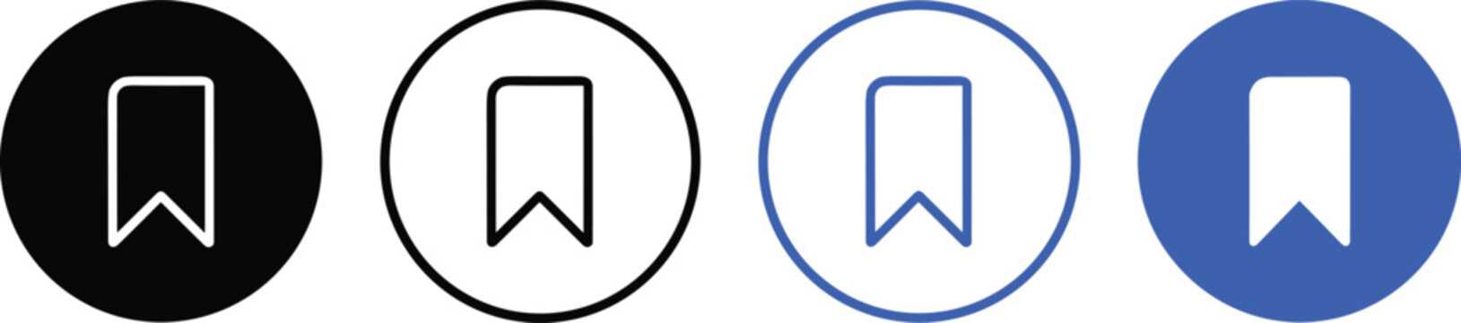 Bookmark icons, favorite folder symbols, save content buttons, digital mark signs, website interface graphic elements, social media interaction, silhouette.
