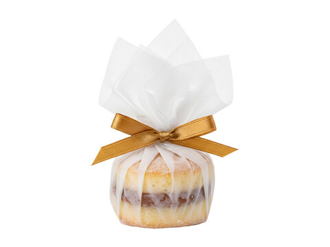 Brazilian Bem Casado Wrapped in White Paper
