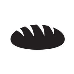 Obraz premium Slices of bread in black and white illustrations, white bread set icon logo symbol vector design illustration, Bread loaf icon design concept. vector flat icons