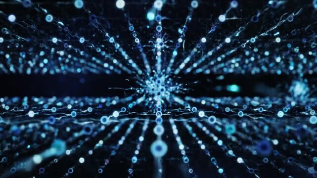 Abstract Data Nodes Connecting Like Neural Synapses with Subtle Motion