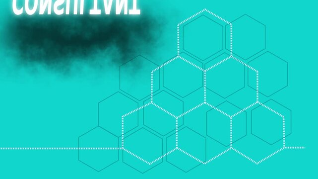 Business consultant concept animation with hexagonal infographic