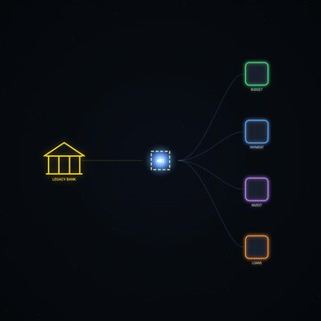 Digital Finance Open Banking API Integration Animation