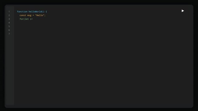 Digital Coding Editor with Program Execution and Animation