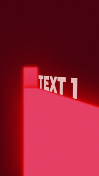 Vertical Opening Door Animated Text Title for Mobile Video