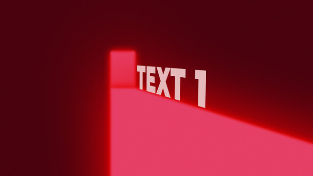 Opening Door Animated Text Title with Cinematic Sliding Reveal