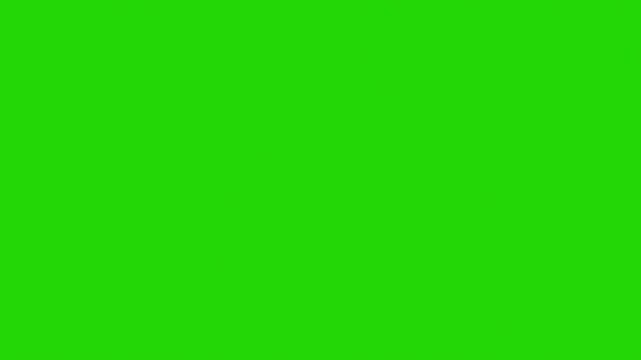 Animated Cursor Click Pause Button on Green Screen