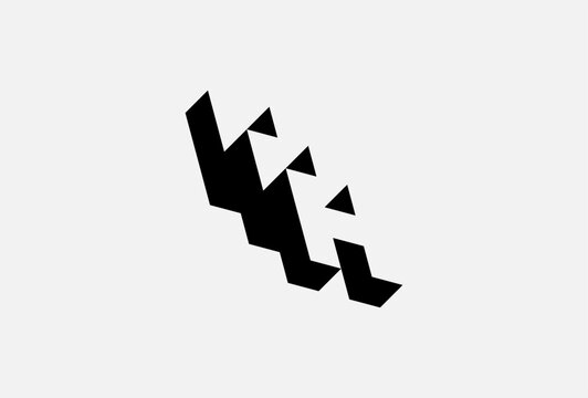 Triple H Letter Logo, minimalist Triple H design logo inspiration, vector illustration