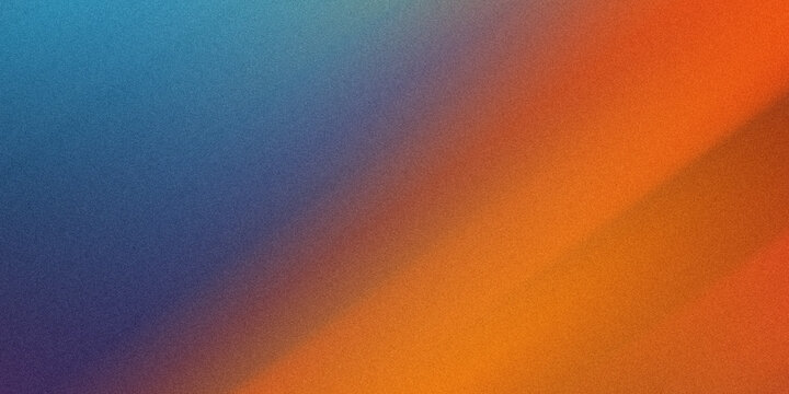 Dramatic split background featuring contrasting blue and orange diagonal gradients with a fine noise texture effect.