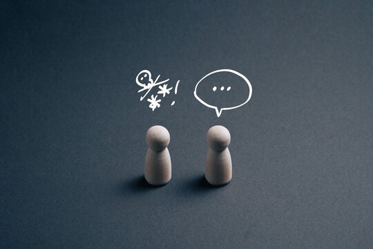 Communication breakdown blocked connection miscommunication between two people
