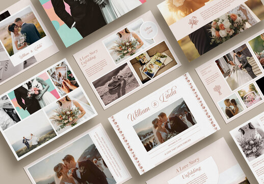 Wedding Digital Photo Book Template