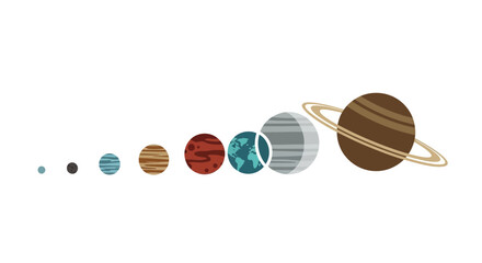 Solar System Planet Illustration. © mursidi