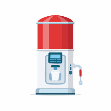 Slush Machine with Red Top and Dispenser