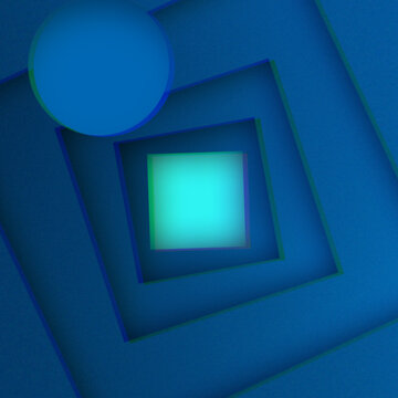 Square Motion Tunnel Text Intro for Digital Marketing Feed