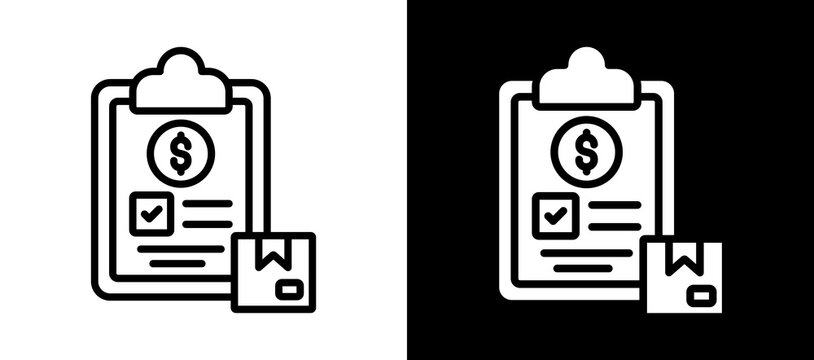 Trade Compliance Icon Set In Black And White Filled Style Collection