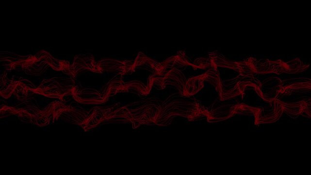 wave line on black background motion video. 