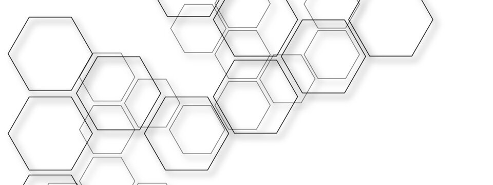Abstract blue vector 3d background with a seamless geometric honeycomb pattern design and digital hexagon texture for technology business wallpaper