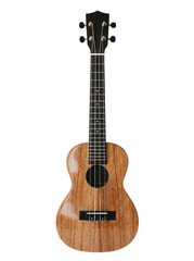 Naklejka premium Brown ukulele with transparent background