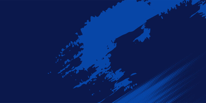 Dark blue color pattern gradient grunge texture background. sports
