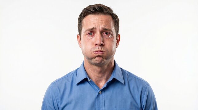 Panicked person suppressing a massive burp