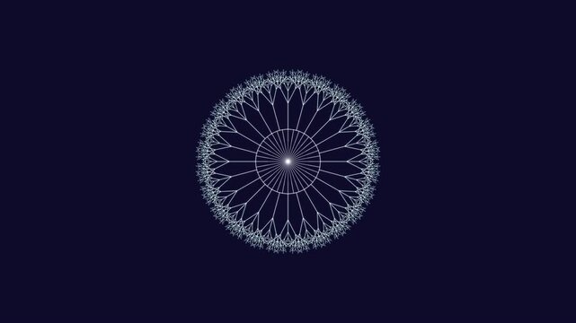 Premium 4K seamless loop of Anahata Heart Chakra recursive fractal tree mandala breathing in a deep midnight void. Ideal for VJ sets, trance visuals, meditation apps, and yoga studios.