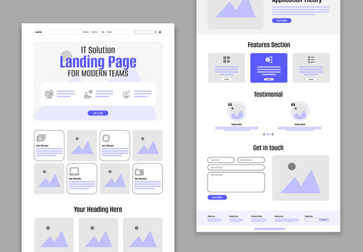 Corporate Technology Landing Page Web Template