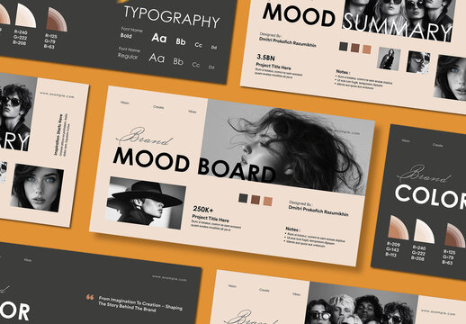 Minimal Mood Board Template Layout