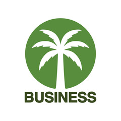 Obraz premium Palm tree modern logo design