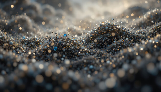 Algorithmic noise field, abstract grain