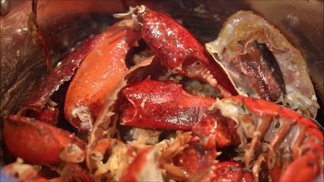 Boiled Lobster Carcass