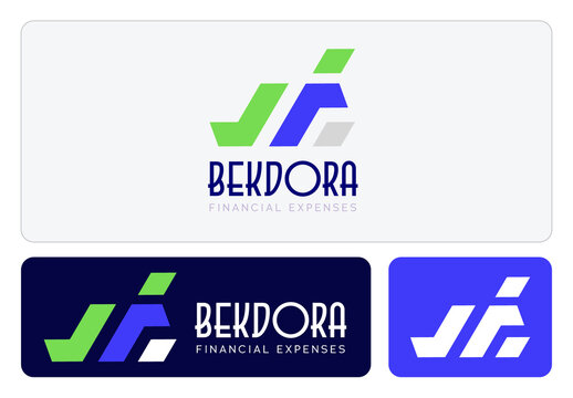 Abstract Finance Letter Logo Template Modern Financial Business Brand Identity Design