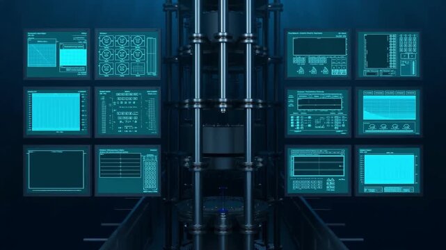 3Dプリントされた深海探査艇の制御パネルとアクアマリンのデータ表示