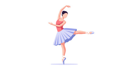 A ballerina in a graceful pose, performing a ballet dance. © Janda