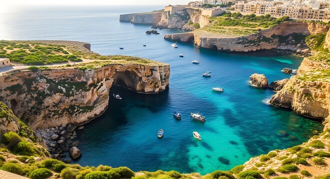 Malta Island Coast View.
