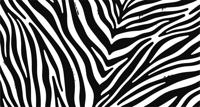 Close-up view of black and white zebra stripes, showcasing the natural pattern and texture of the animal's fur.