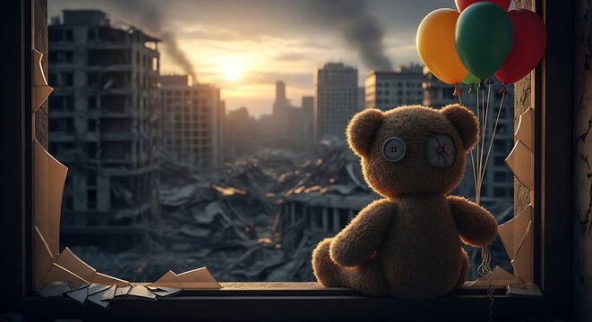 War with Teddy Bear, and Balloons.