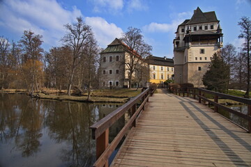 Obraz premium Castle in Blatna, South Bohemian Region, Czech republic, Europe 
