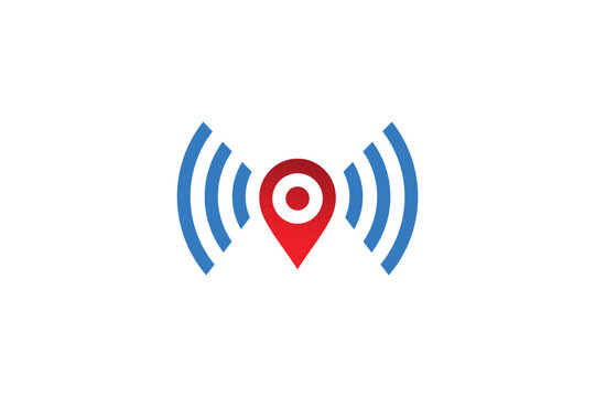 Live track location. Pin location icon