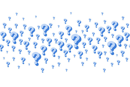 Quiz background with question mark icons in seamless pattern. Mystery symbols and FAQ signs for trivia game and survey templates. Vector illustration.