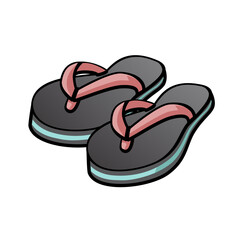 Obraz premium Flip Flops - pastel